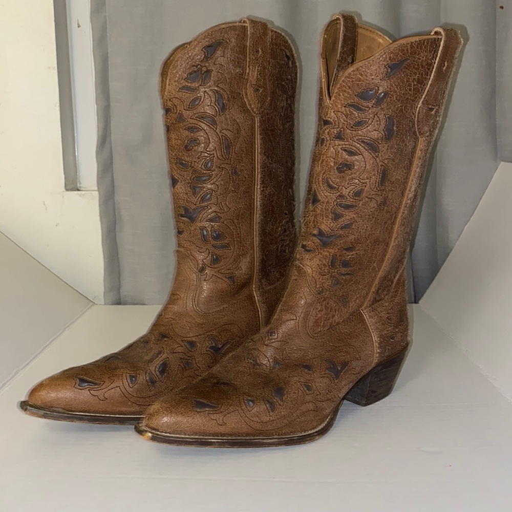 LAREDO "MIRANDA" LEATHER WOMEN'S WESTERN BOOT SIZE 8 1/2